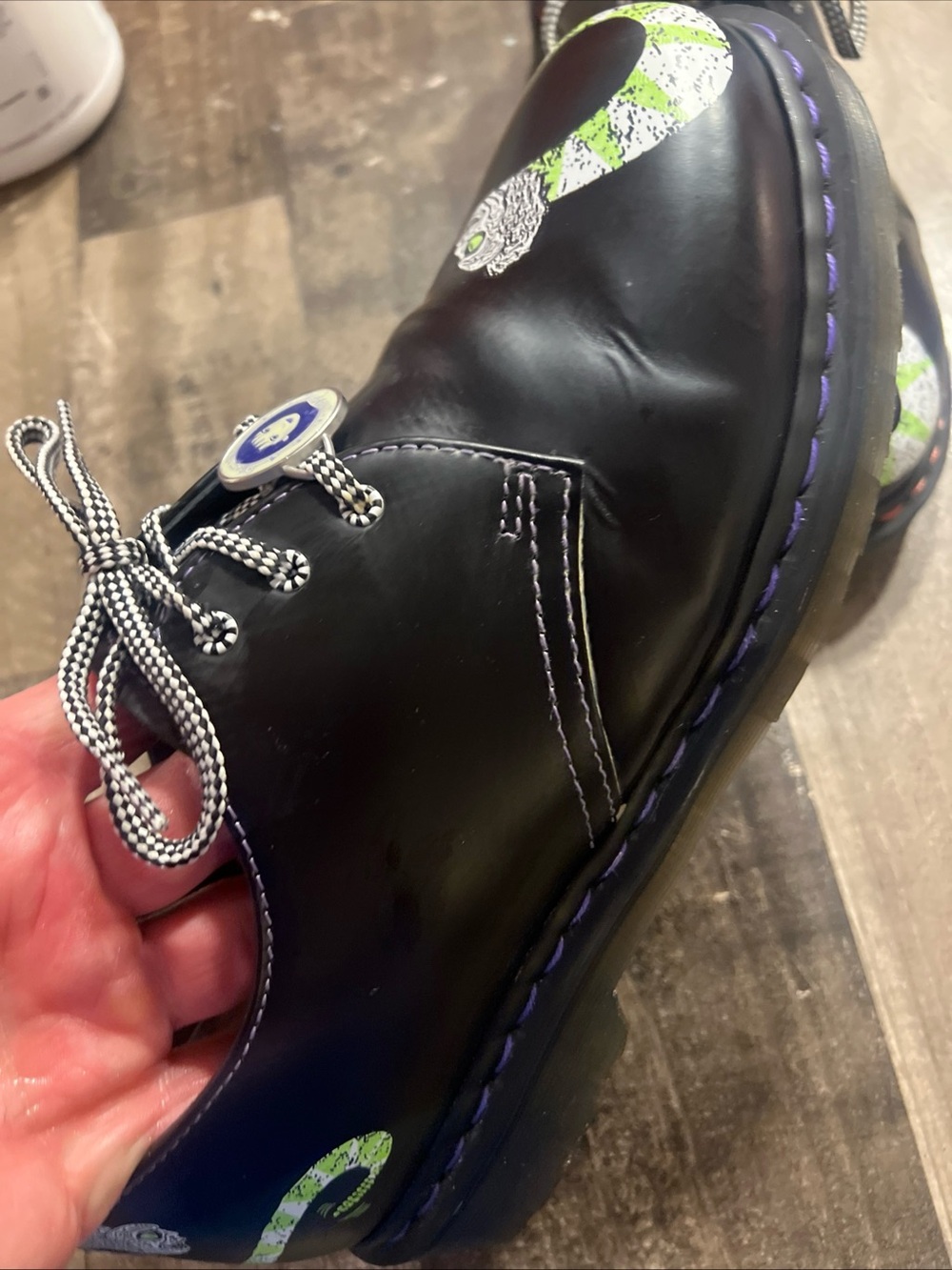 Dr. Martens x Beetlejuice 1461 WB Leather Oxford Shoes Men’s 10 Rare Collab - Picture 6 of 10